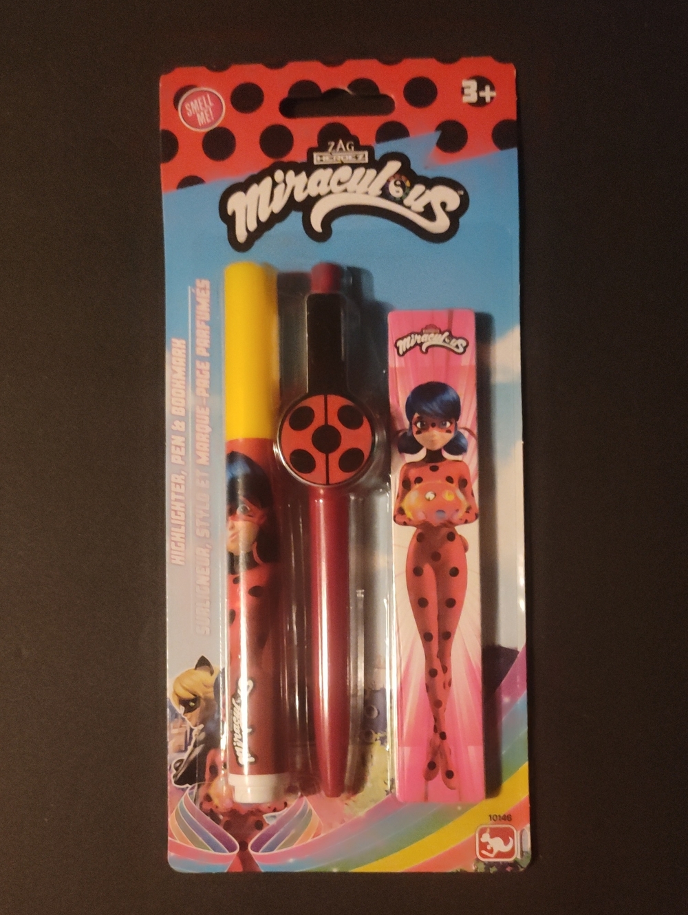 Miraculous Ladybug Highlighter Pen And Bookmark Set